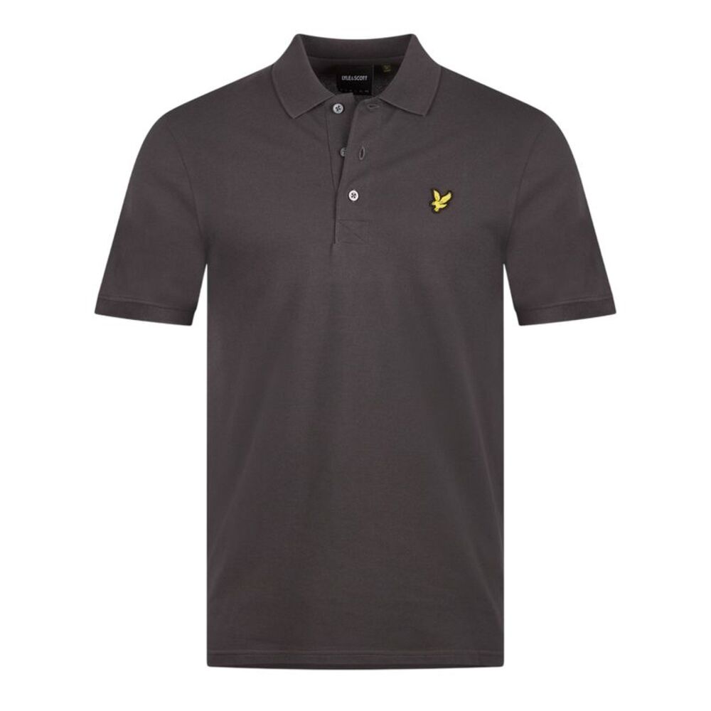 Lyle & Scott Mens Short-Sleeved Polo Shirt / Gunmetal